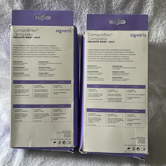 Sigvaris Compreflex Complete Inelastic Wrap Calf - Two In Black - Picture 2 of 6